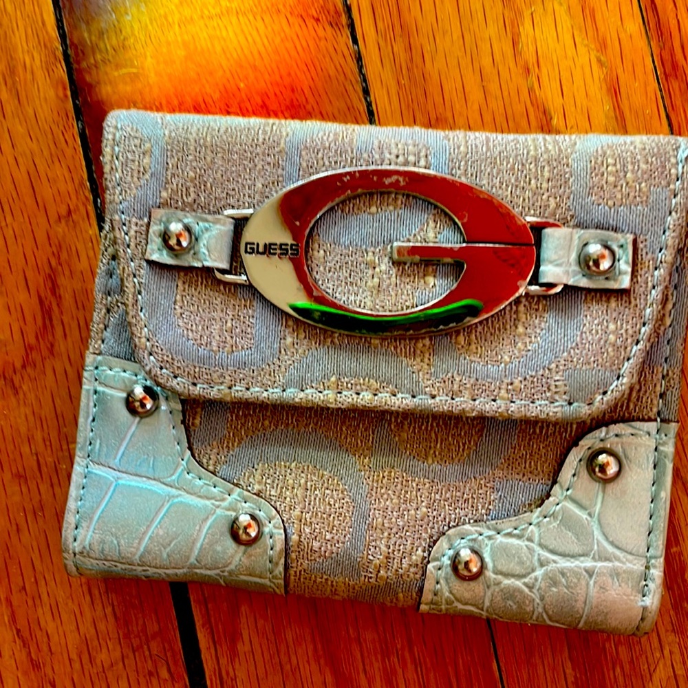 Small wallet, blue silver